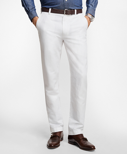 Clark Fit Linen and Cotton Chinos 