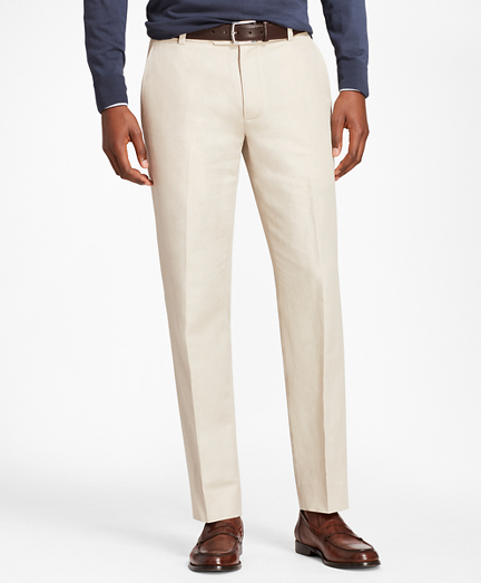 Milano Fit Linen and Cotton Chino Pants 