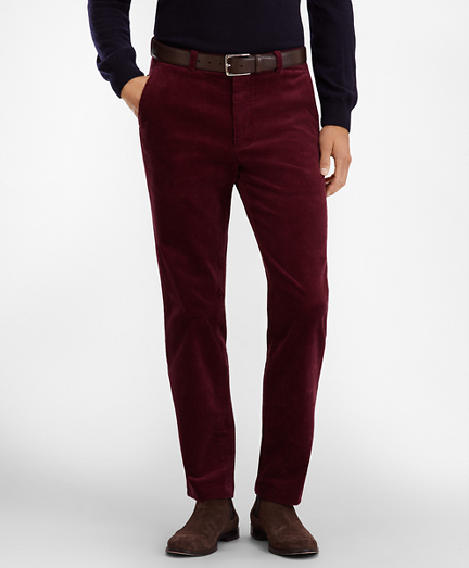 maroon chino pants