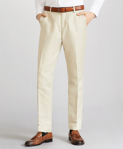 brooks brothers linen pants