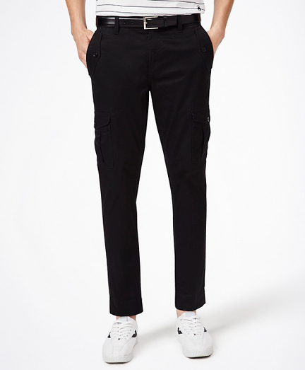 Washed Cotton Stretch Cargo Pants - Brooks Brothers