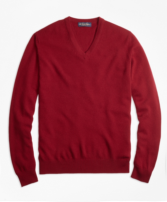 Cashmere V-Neck Sweater - Brooks Brothers