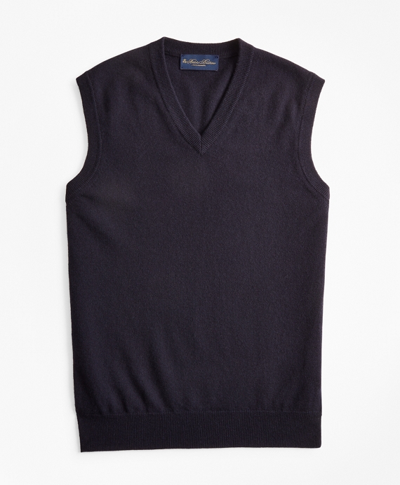 V-Neck Cashmere Sweater Vest - Brooks Brothers