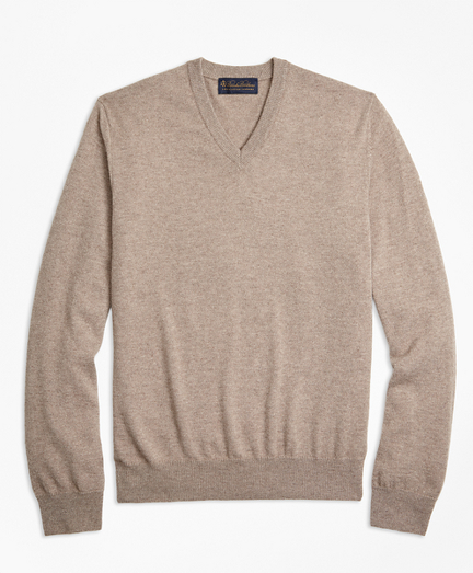 V-Neck Cashmere Sweater - Brooks Brothers