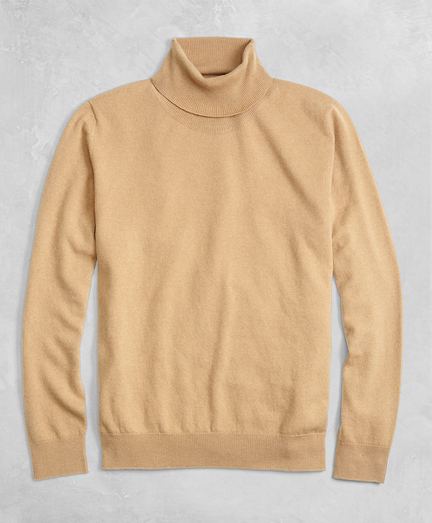 Golden Fleece&reg; 3-D Knit Cashmere Turtleneck