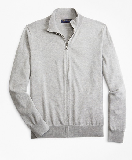 Supima&reg; Cotton Full-Zip Cardigan