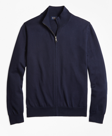 brooks brothers full zip sweater