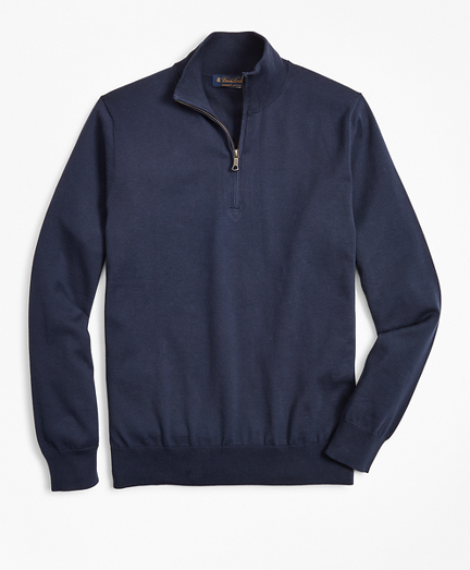 Supima® Cotton Half-Zip Sweater - Brooks Brothers
