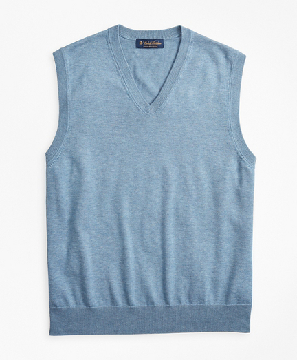 Supima® Cotton V-Neck Sweater Vest 