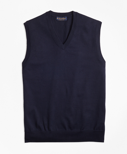 brooks vest mens blue