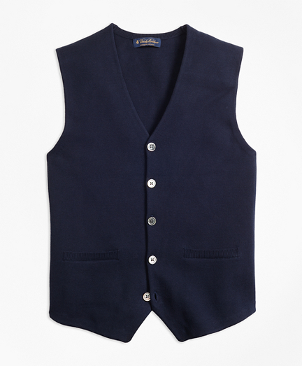 Supima® Cotton Sweater Waistcoat 