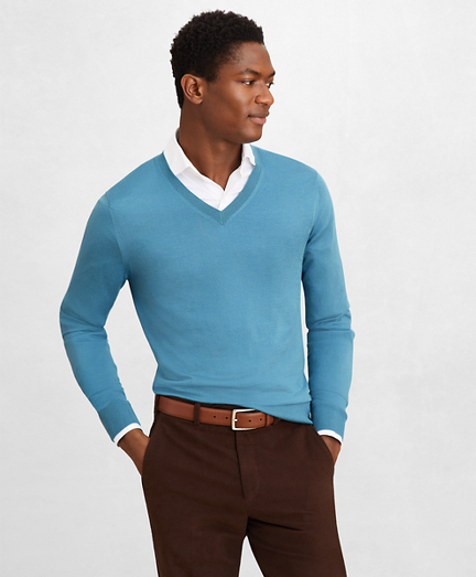 brooks brothers v neck sweater