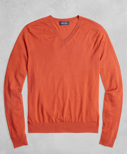 Golden Fleece 3-D Knit Fine-Gauge Merino V-Neck Sweater | Brooks Brothers