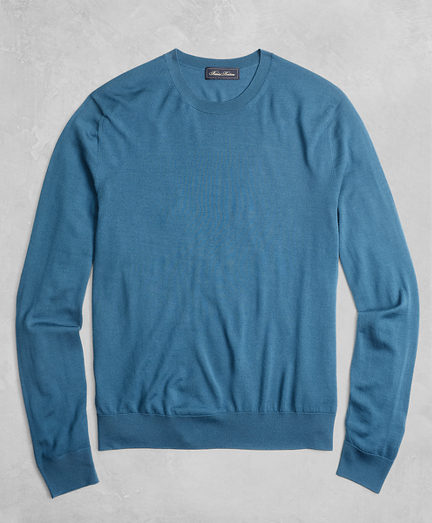 Golden Fleece 3-D Knit Fine-Gauge Merino Crewneck Sweater | Brooks Brothers