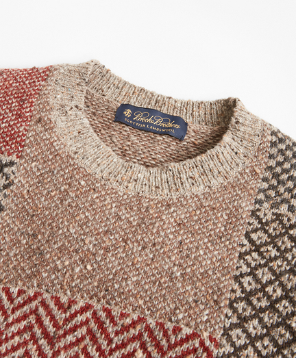 Patchwork Crewneck Sweater | Brooks 
