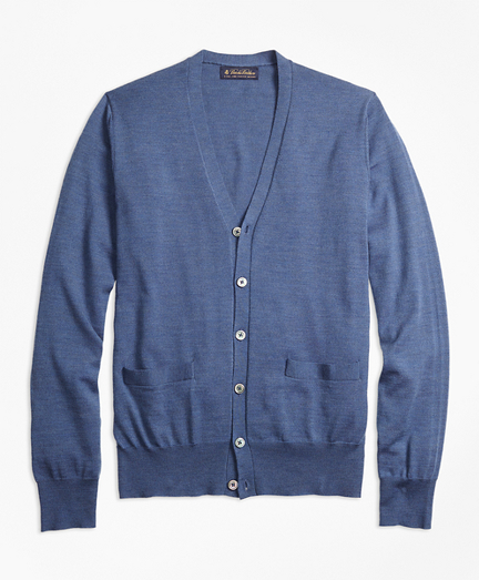 BrooksTech&trade; Merino Wool Button-Front Cardigan