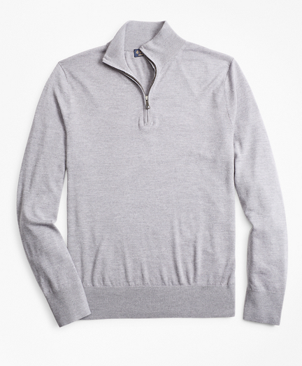 merino half zip sweater