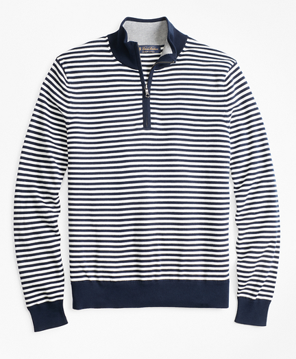 brooks brothers half zip sweater