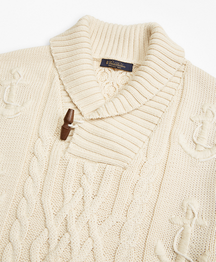 brooks brothers shawl collar sweater