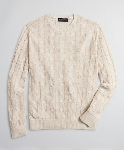 brooks brothers cable knit sweater