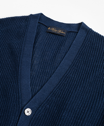 shaker stitch cardigan