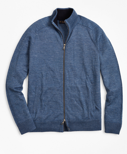 Full-Zip Sweater - Brooks Brothers