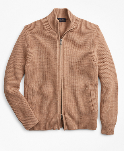 merino wool zip up sweater