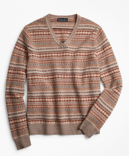 brooks brothers fair isle sweater