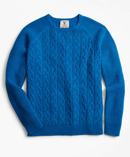shetland cable sweater