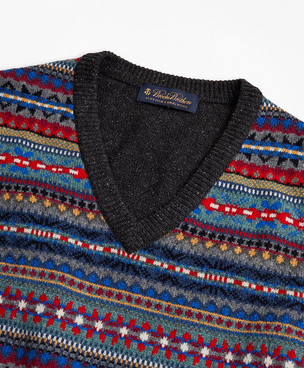 brooks brothers fair isle sweater