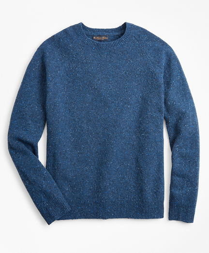 Merino Wool Donegal Raglan Crewneck 