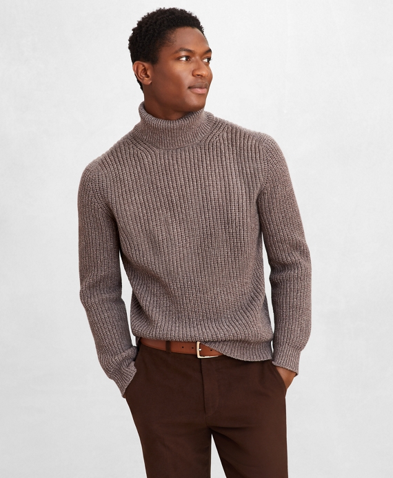 Golden Fleece® Wool-Cashmere Turtleneck Sweater - Brooks Brothers