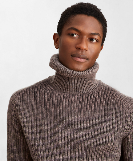 Golden Fleece® Wool-Cashmere Turtleneck Sweater - Brooks Brothers