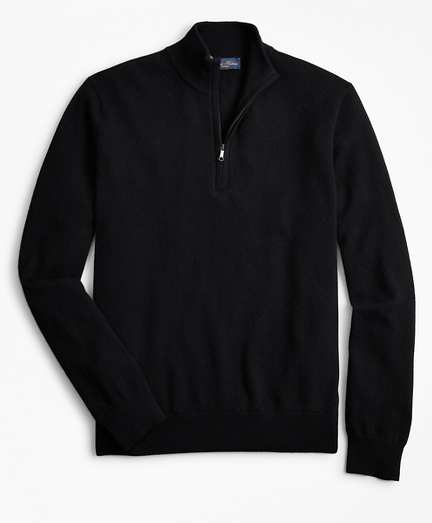 half zip black sweater