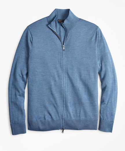 brooks brothers full zip sweater