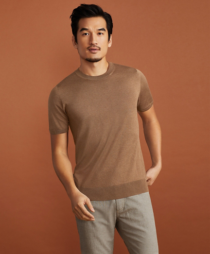 Golden Fleece&reg; Short-Sleeve Silk Sweater