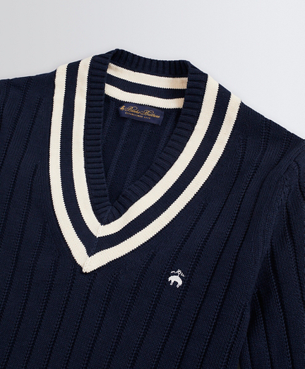 brooks brothers v neck sweater