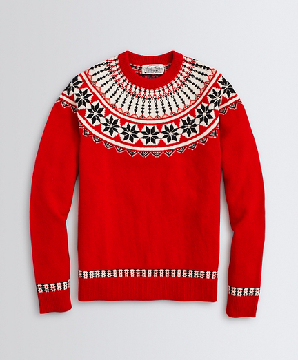 brooks brothers fair isle sweater