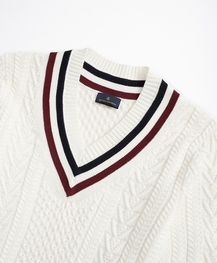 Supima® Cotton Tennis Sweater - Brooks Brothers
