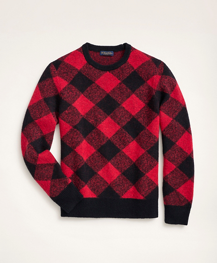 Buffalo Check Crewneck Sweater - Brooks Brothers
