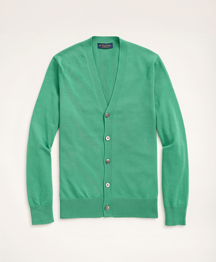 Supima® Cotton Button-Front Cardigan