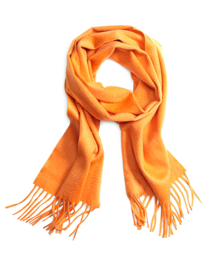 orange cashmere scarf