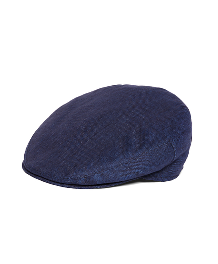 Navy Blue Linen Ivy Cap | Brooks Brothers