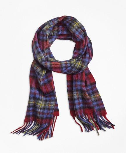 plaid cashmere shawl