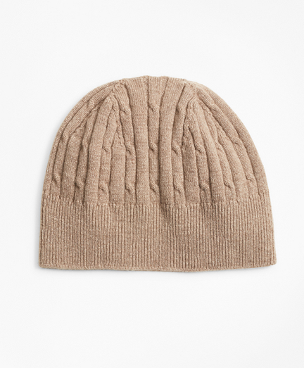 Cashmere Cable Knit Hat - Brooks Brothers