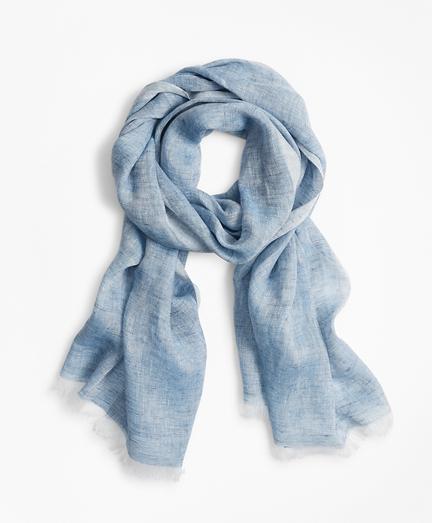 blue scarf