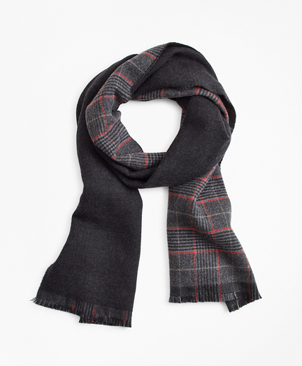 Double-Faced Glen Plaid Scarf
