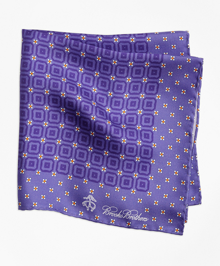 Tonal Medallion Pocket Square