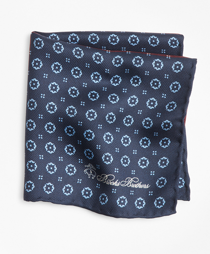 Medallion Plaid Pocket Square