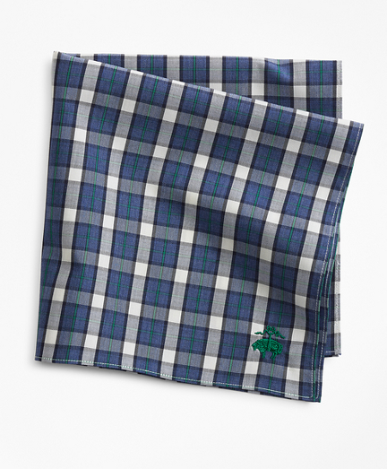 Supima&reg; Cotton Check Pocket Square